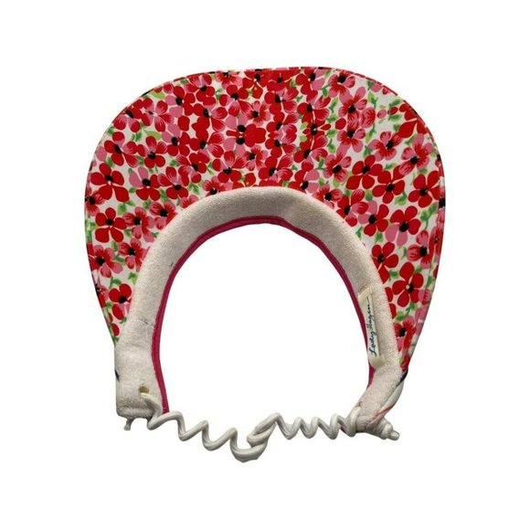 Lady Hagen Golf  Visor FloralPattern Red Pink Green Orange Black Stretch Back - Picture 2 of 4
